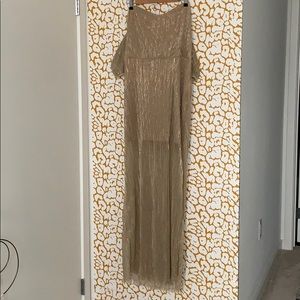 Plus Maxi Gold Dress